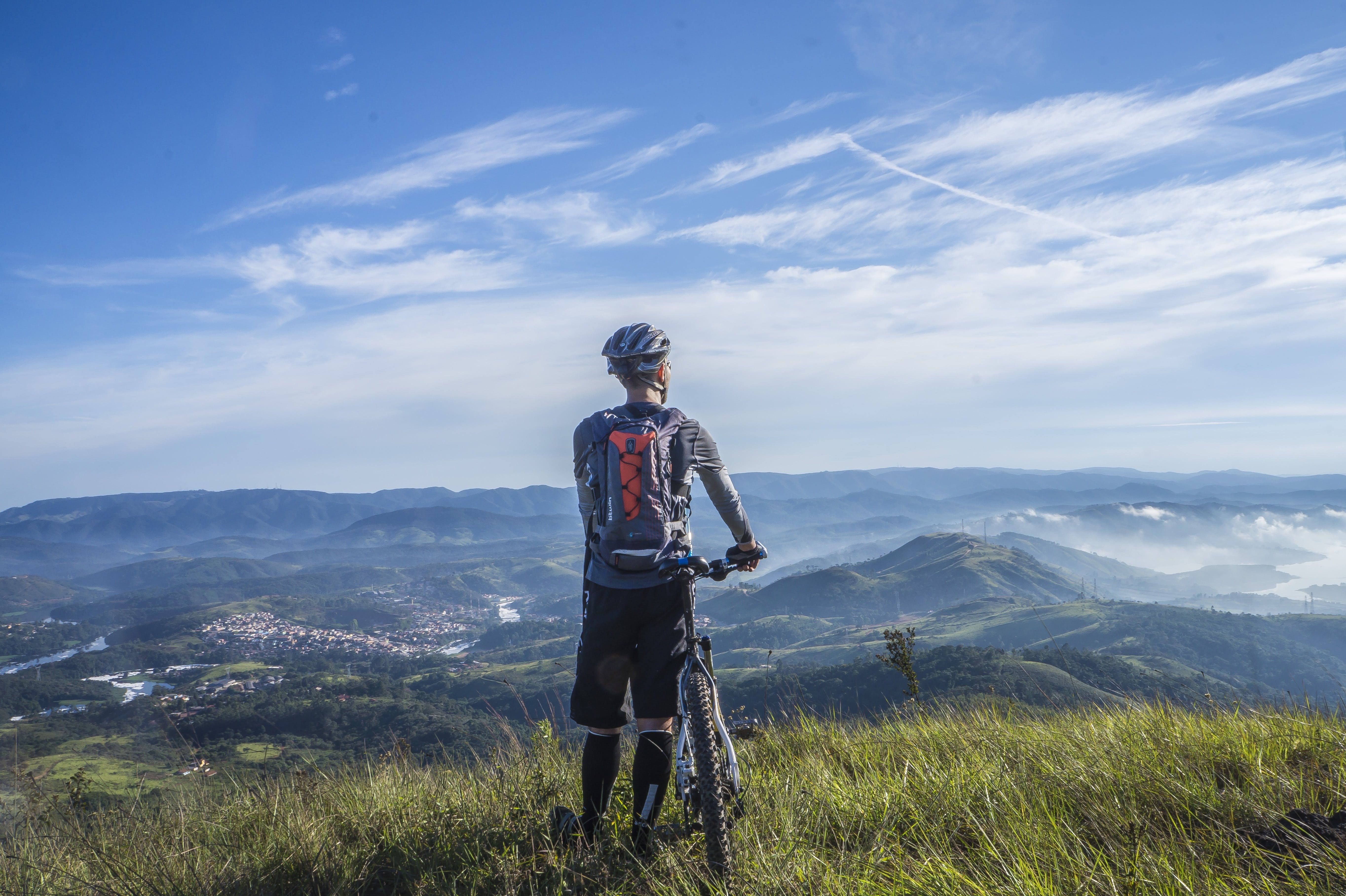 Trail mountain biking